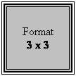 Rahmen oder Vitrine im Format 3 x 3 (371mm x 371mm)